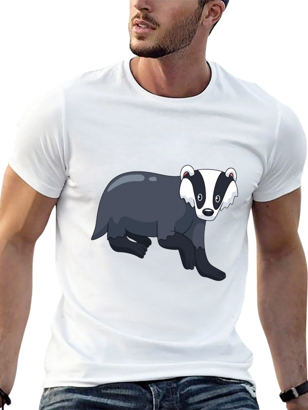 Badger Graphic Tee - Mens Black T-Shirt