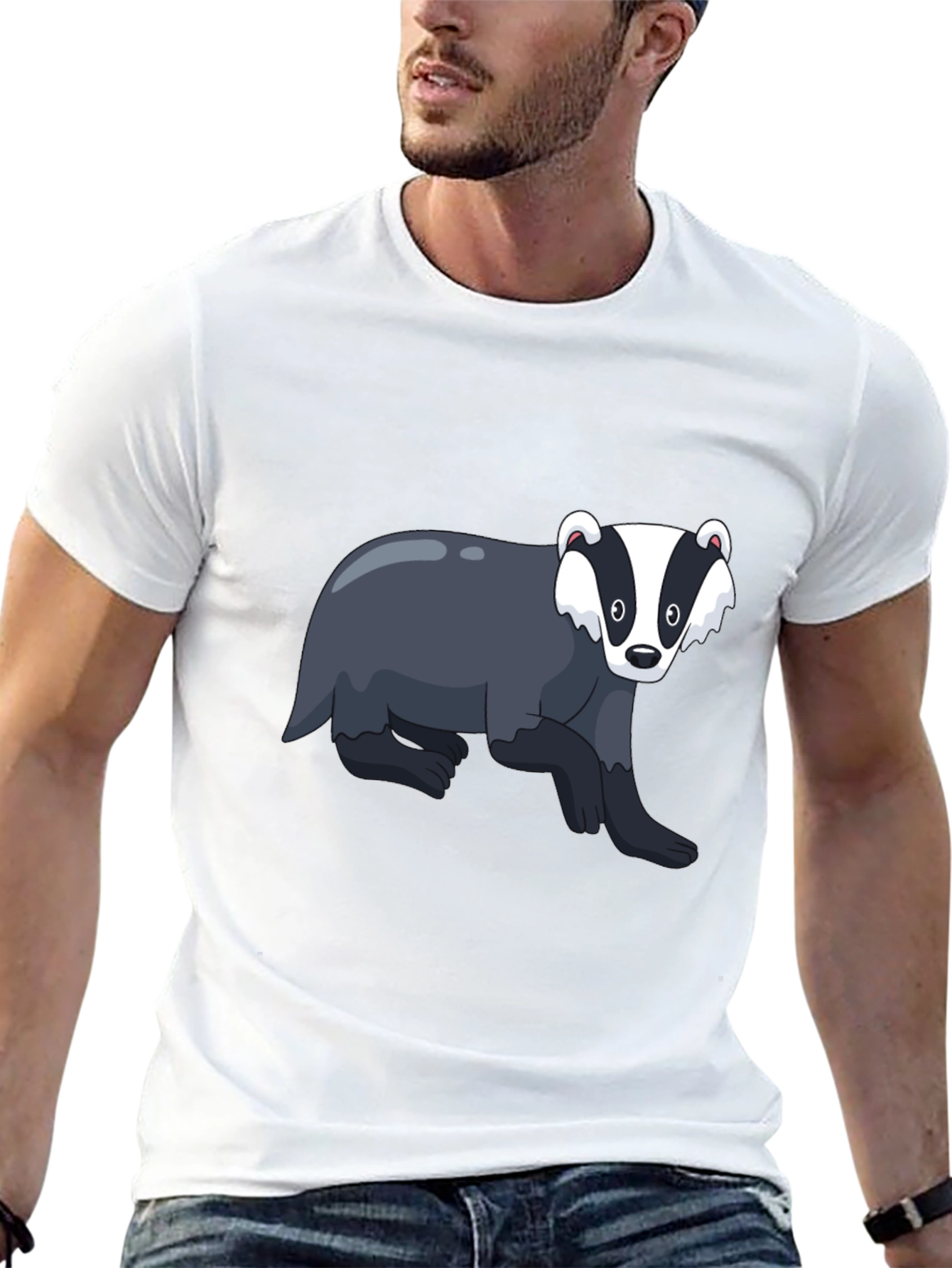 Badger Graphic Tee - Mens Black T-Shirt
