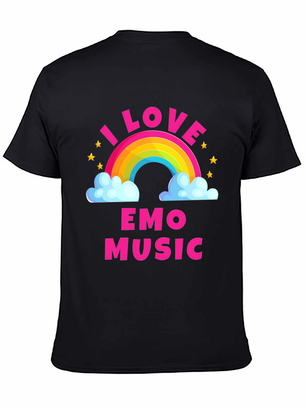 I Love Emo Music Rainbow T-Shirt