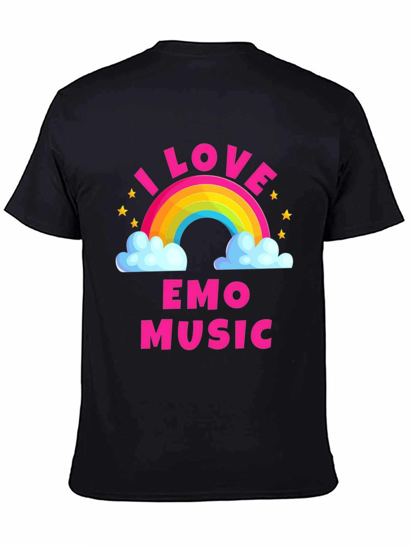 I Love Emo Music Rainbow T-Shirt
