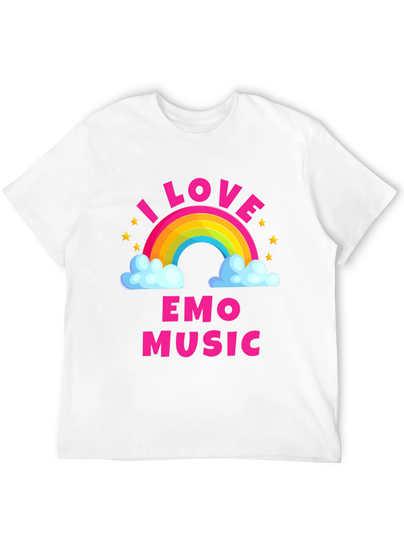 I Love Emo Music Rainbow T-Shirt