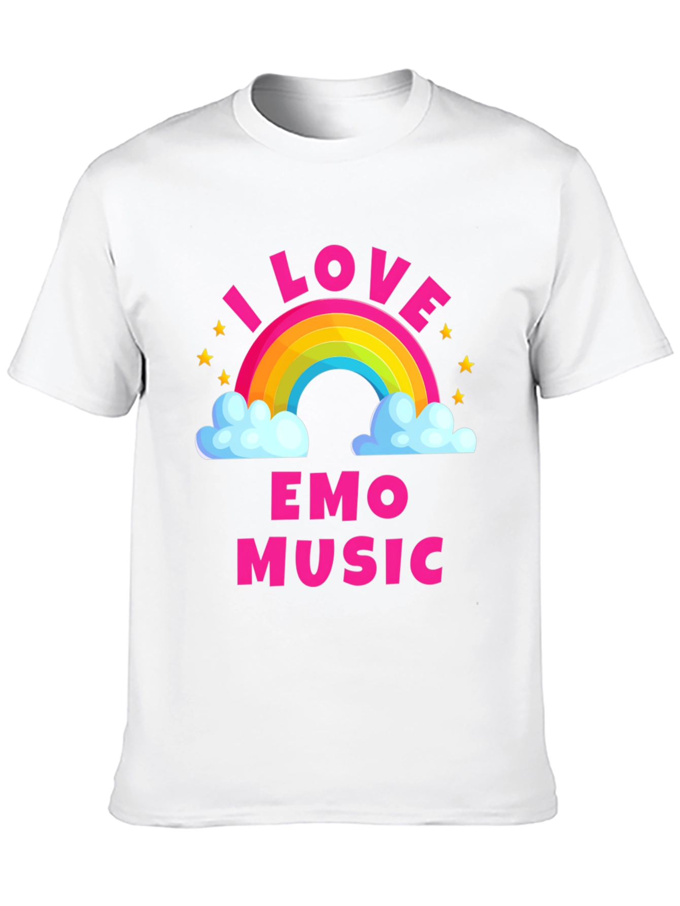 I Love Emo Music Rainbow T-Shirt