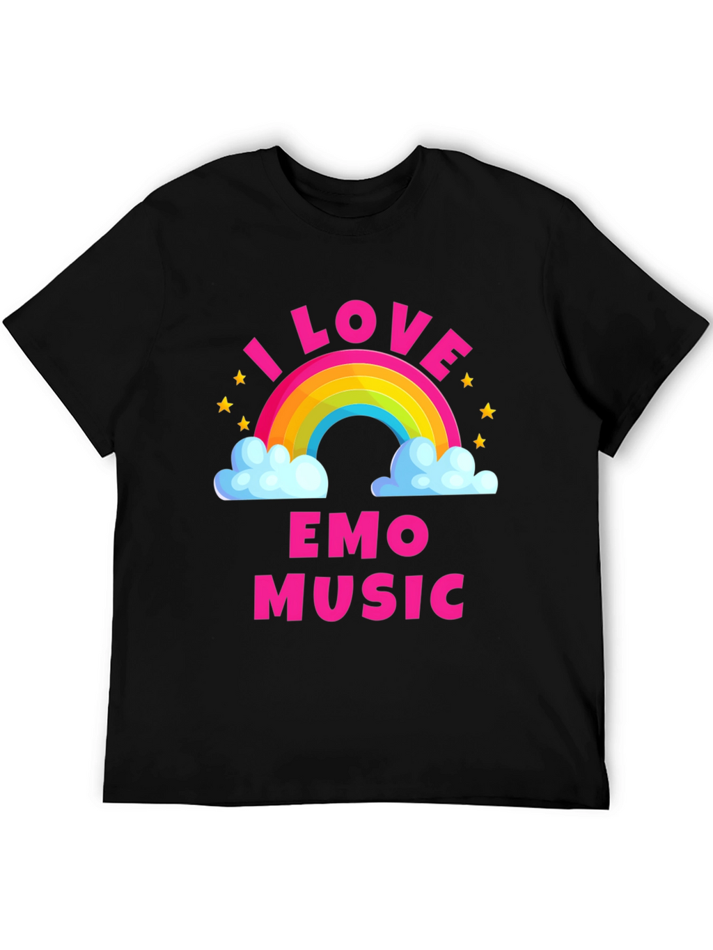 I Love Emo Music Rainbow T-Shirt