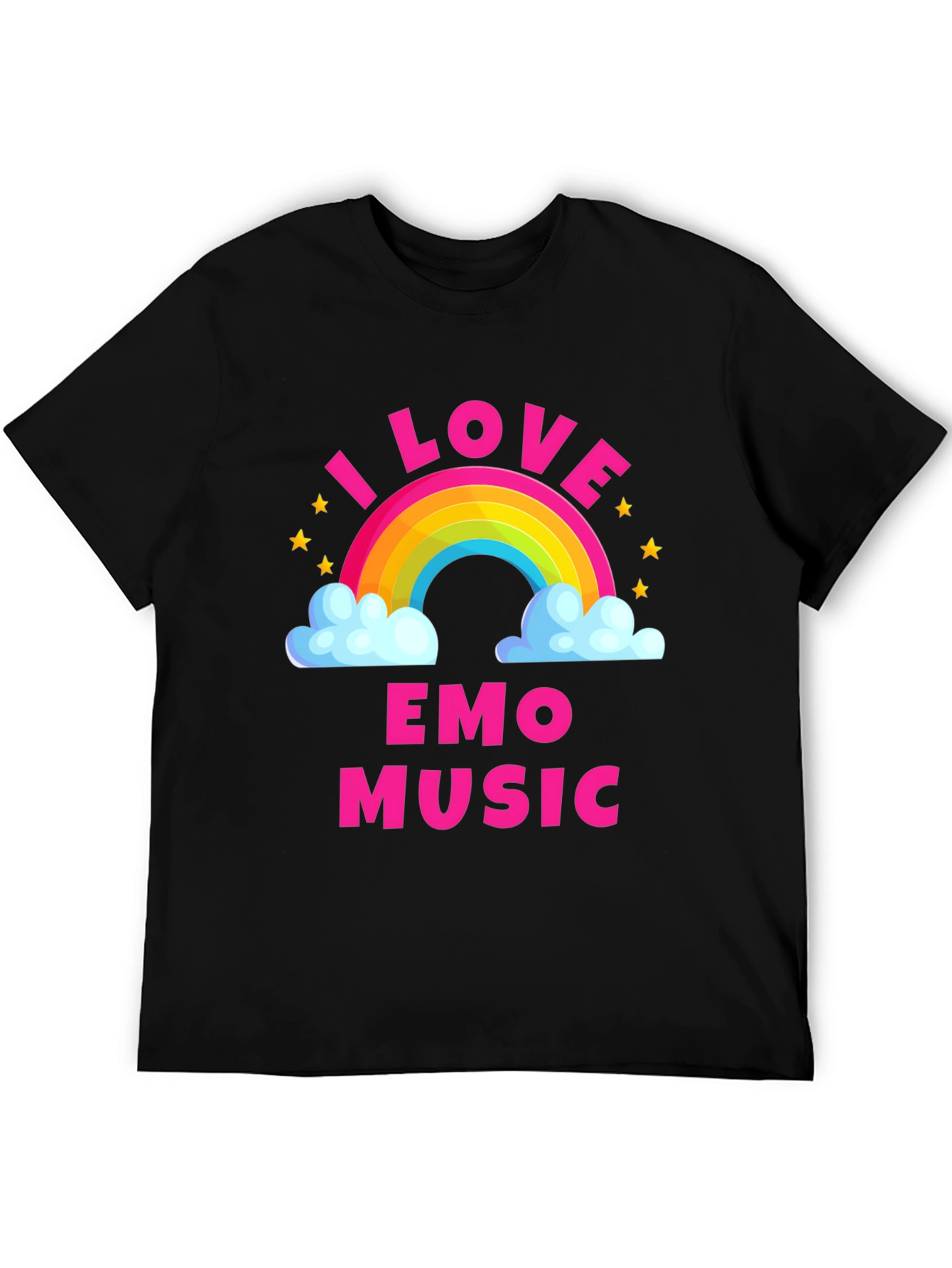 I Love Emo Music Rainbow T-Shirt