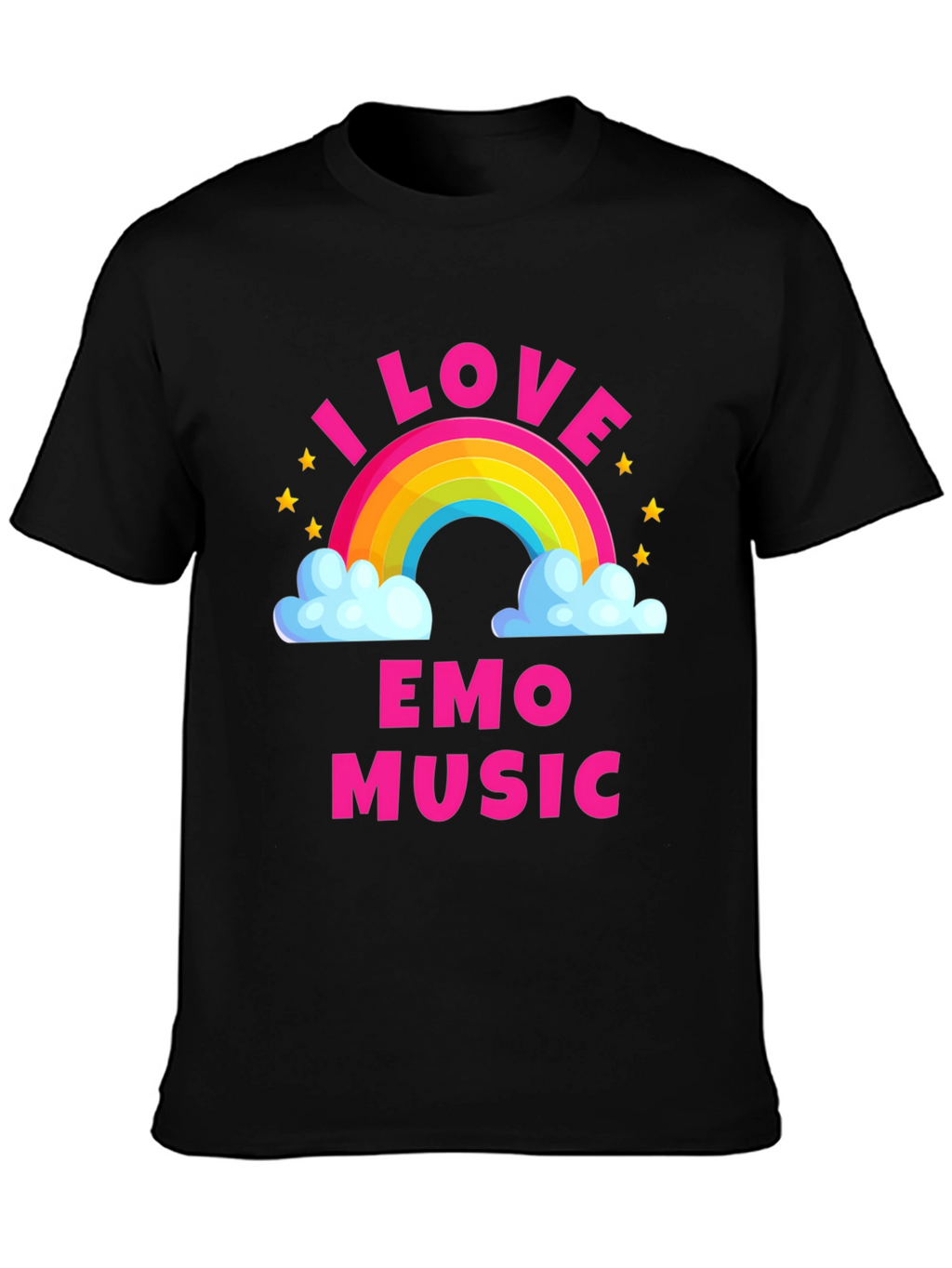 I Love Emo Music Rainbow T-Shirt