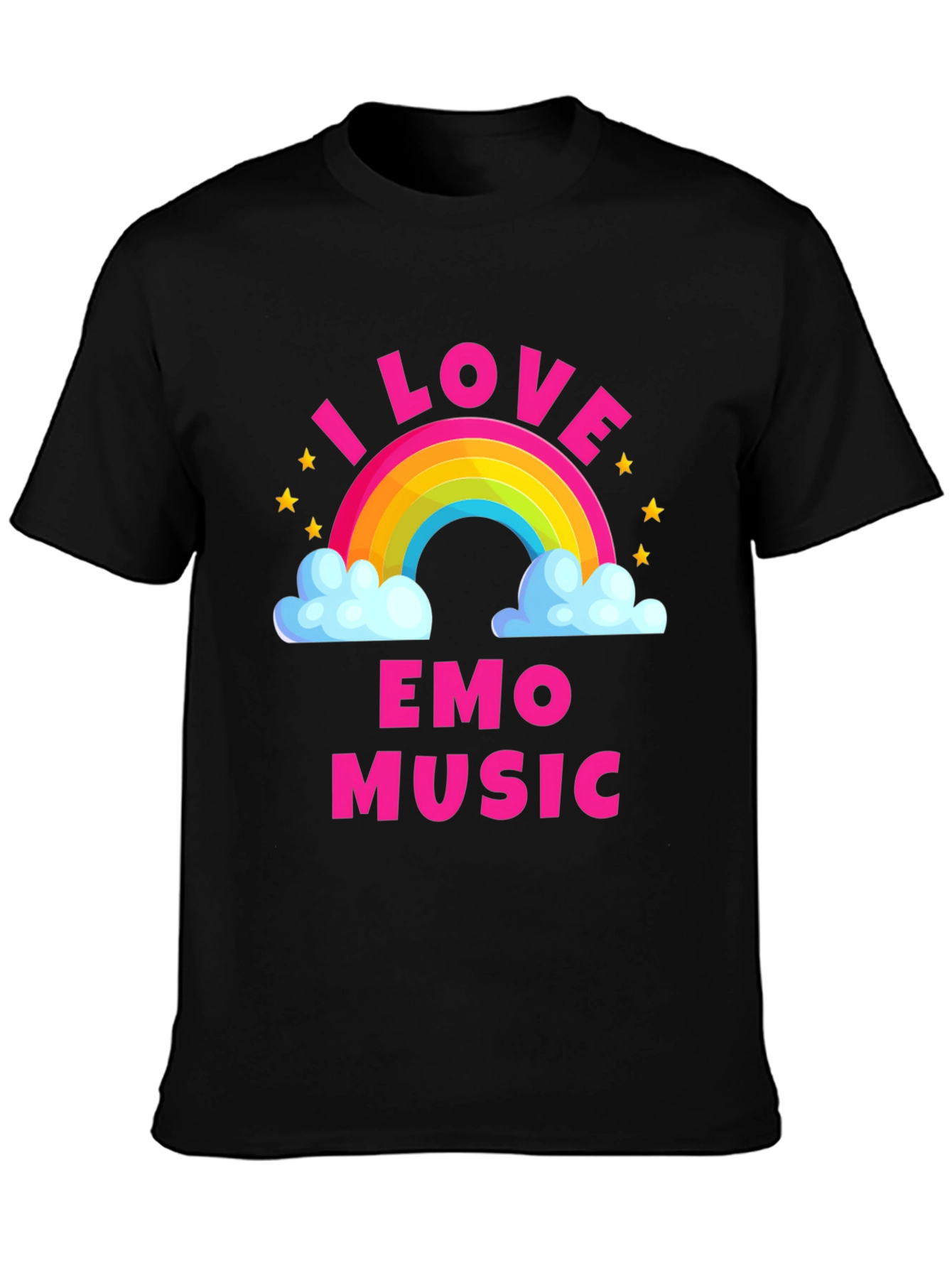 I Love Emo Music Rainbow T-Shirt