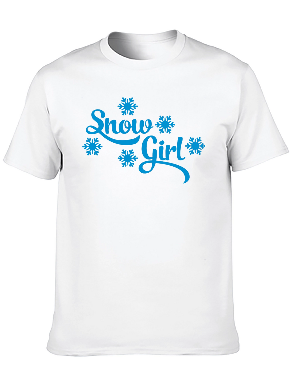Snow Girl Snowflake Graphic T-Shirt