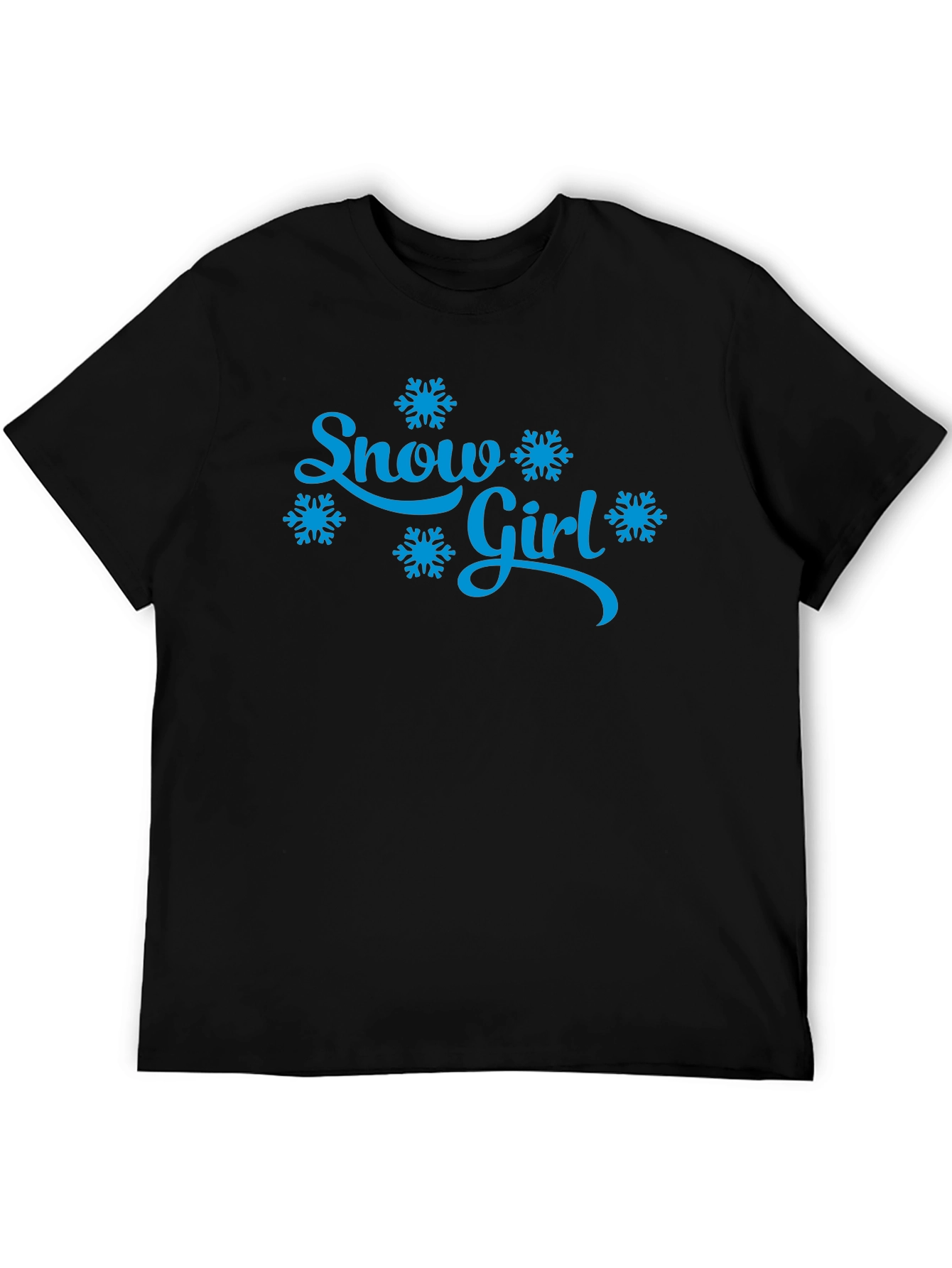 Snow Girl Snowflake Graphic T-Shirt