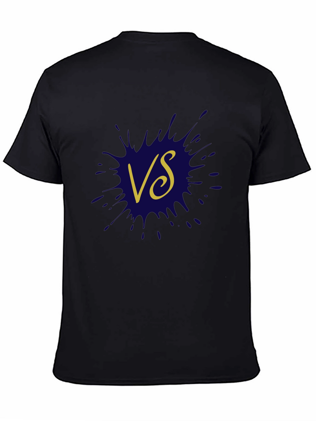 Versus Graphic Tee - Trendy Black Cotton T-Shirt
