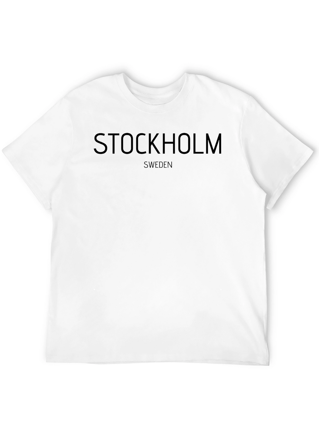 Stockholm Sweden Graphic Black T-Shirt