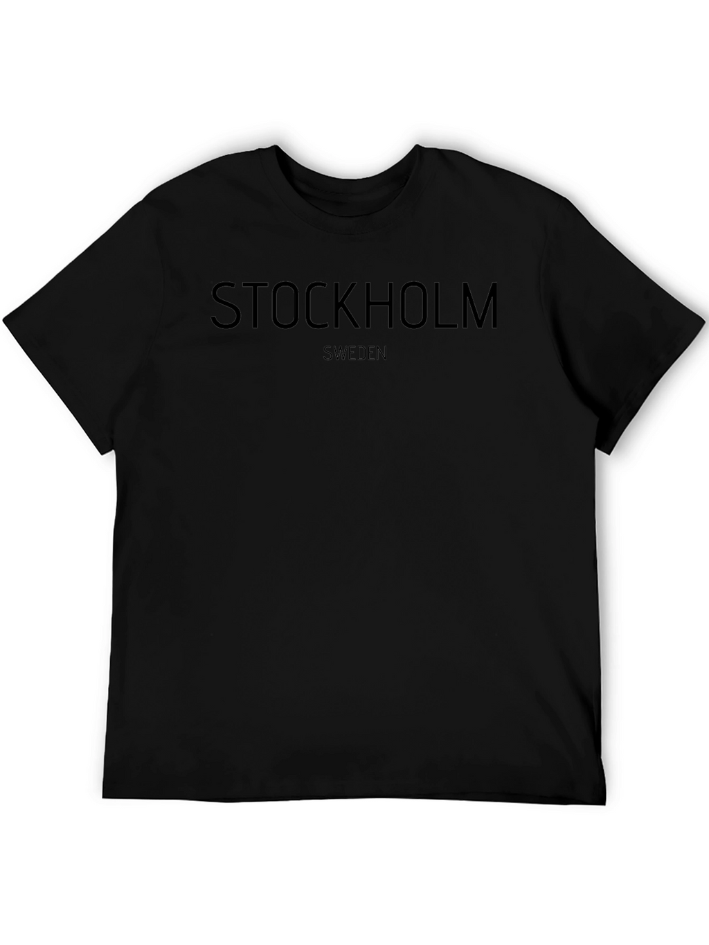Stockholm Sweden Graphic Black T-Shirt