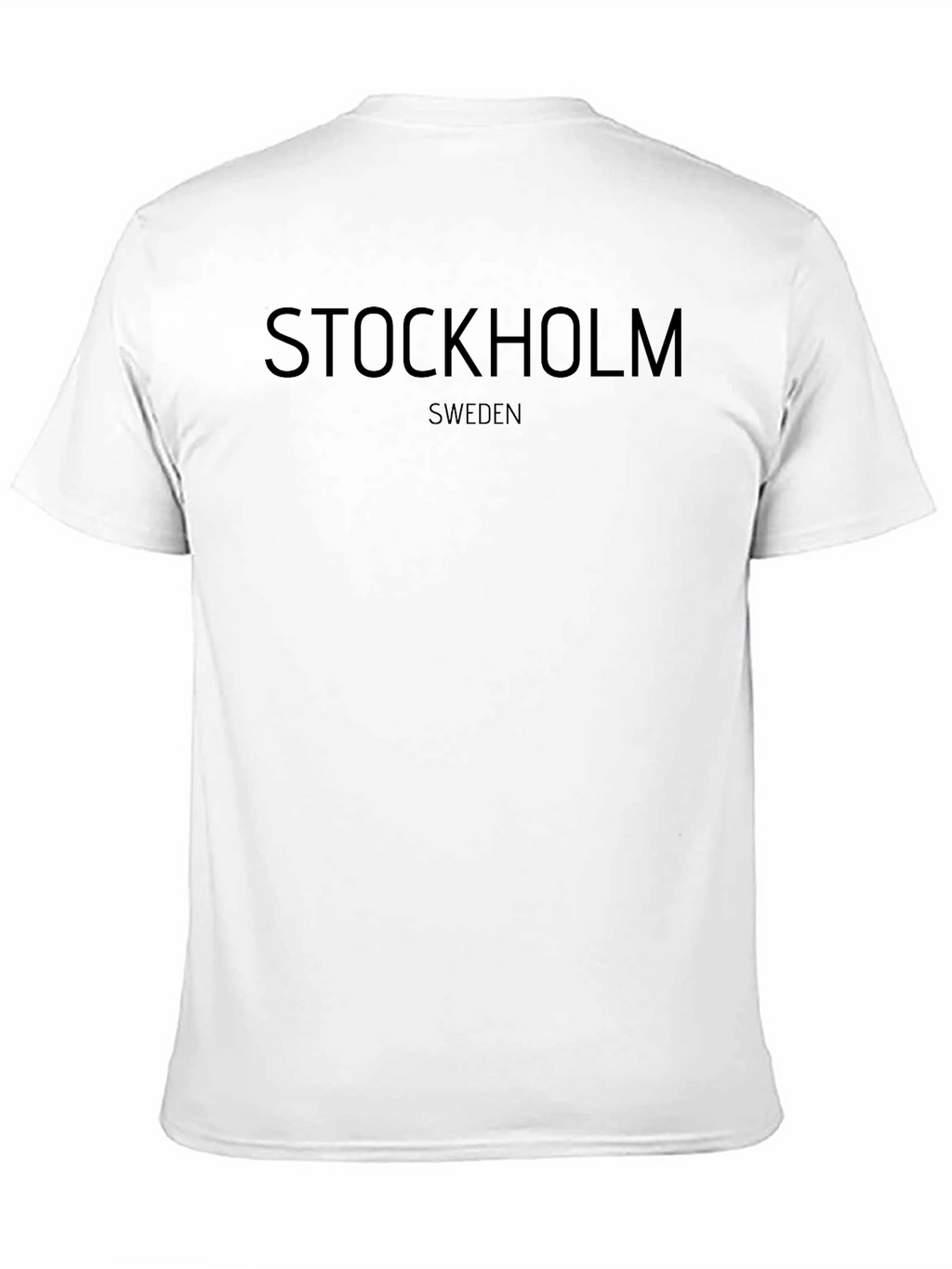 Stockholm Sweden Graphic Black T-Shirt