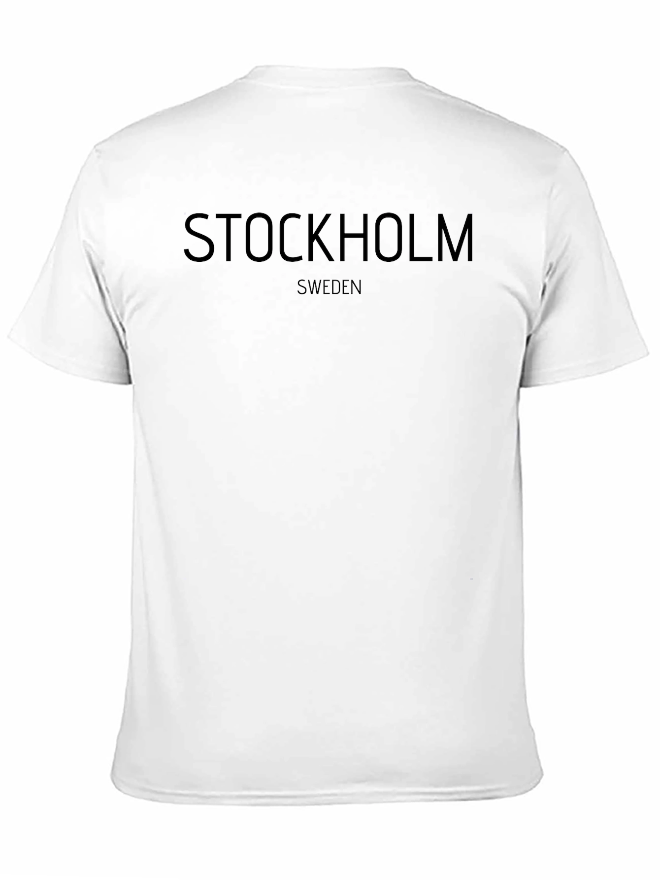 Stockholm Sweden Graphic Black T-Shirt