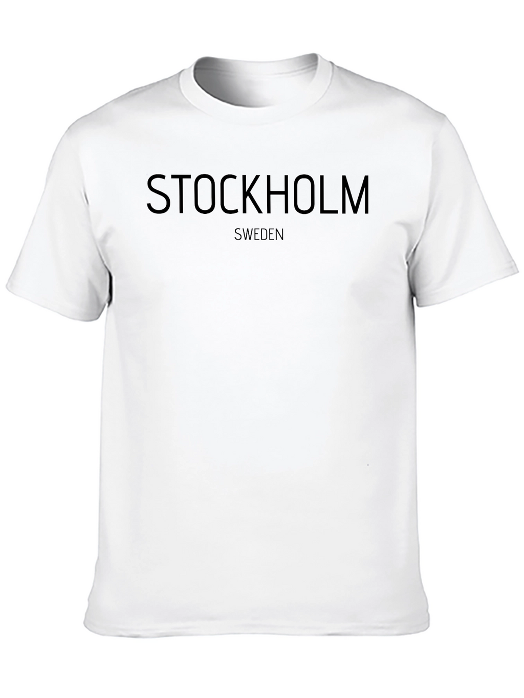 Stockholm Sweden Graphic Black T-Shirt