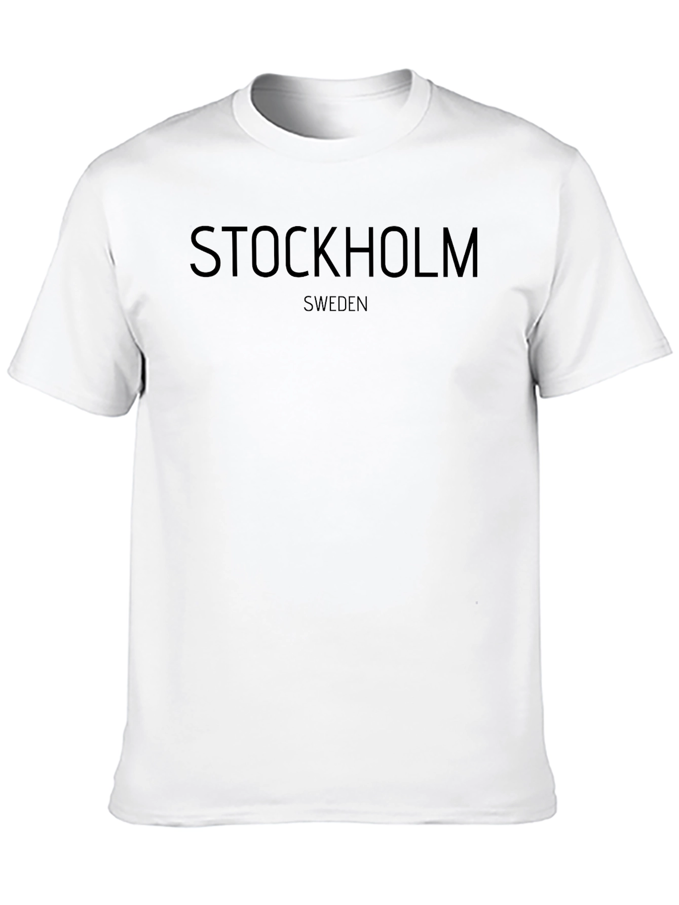 Stockholm Sweden Graphic Black T-Shirt
