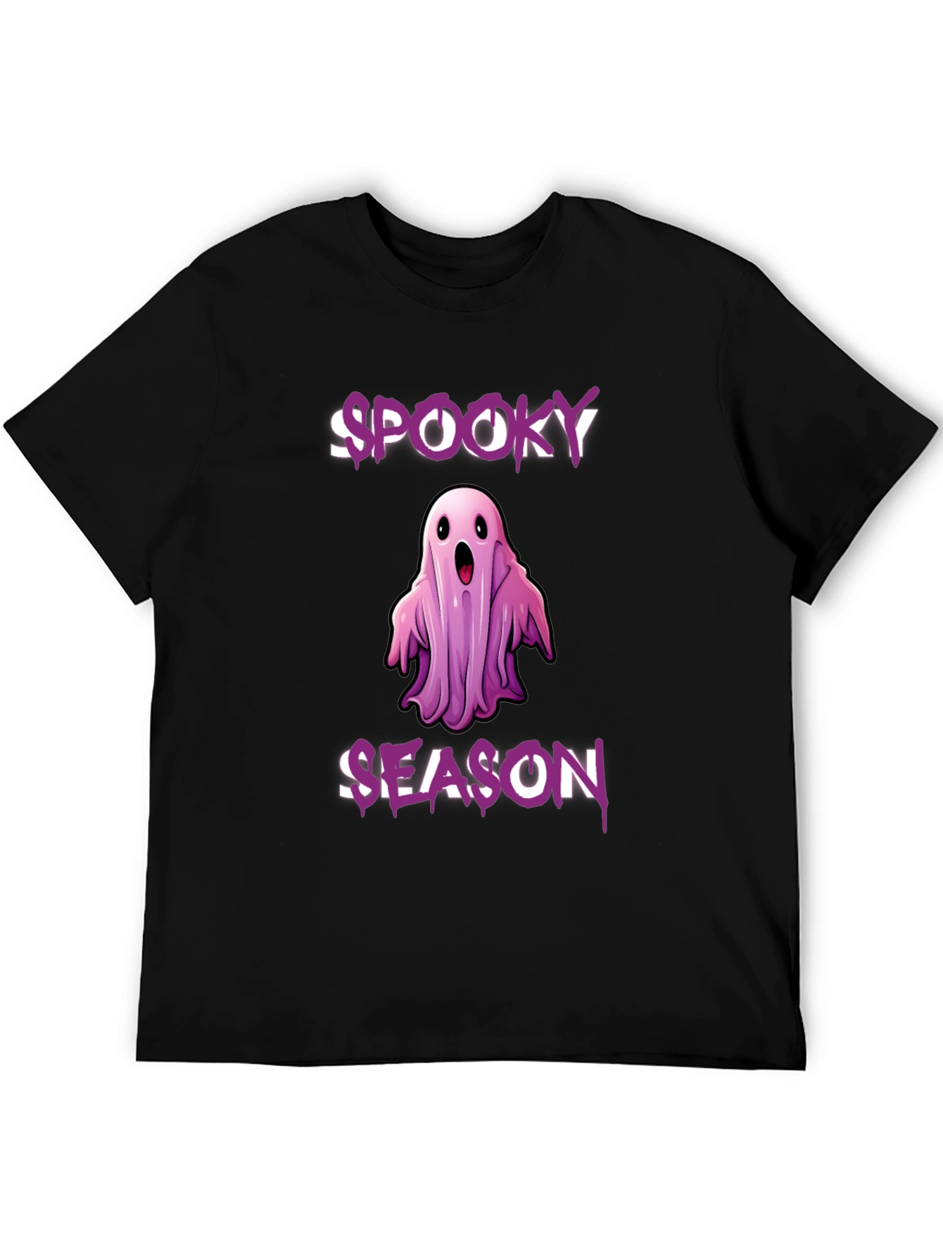 Spooky Season Ghost Graphic T-Shirt - Halloween Apparel