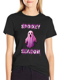 Spooky Season Ghost Graphic T-Shirt - Halloween Apparel