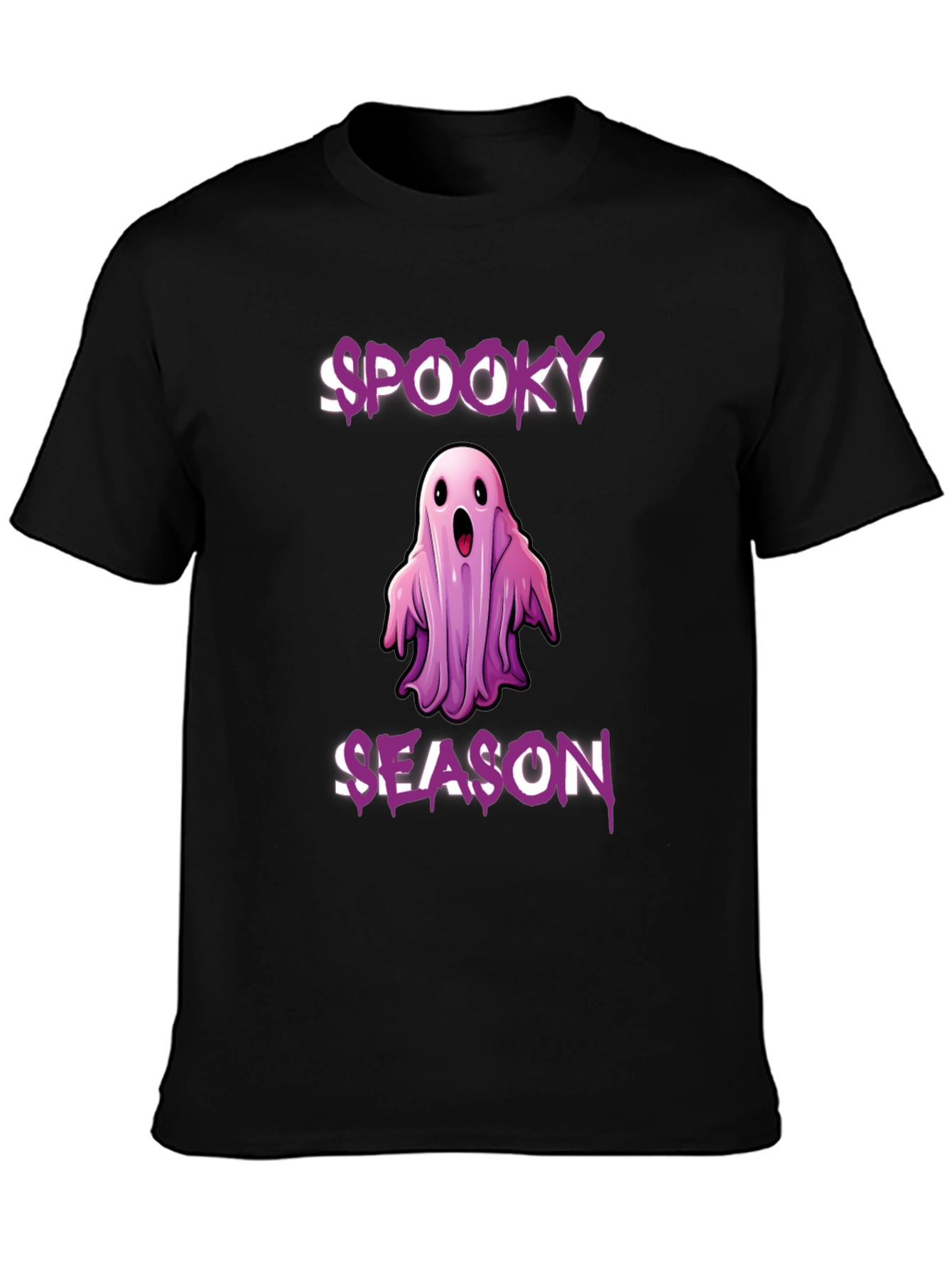 Spooky Season Ghost Graphic T-Shirt - Halloween Apparel
