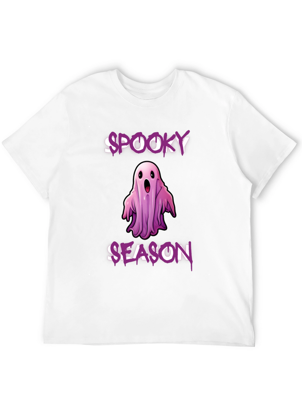 Spooky Season Ghost Graphic T-Shirt - Halloween Apparel