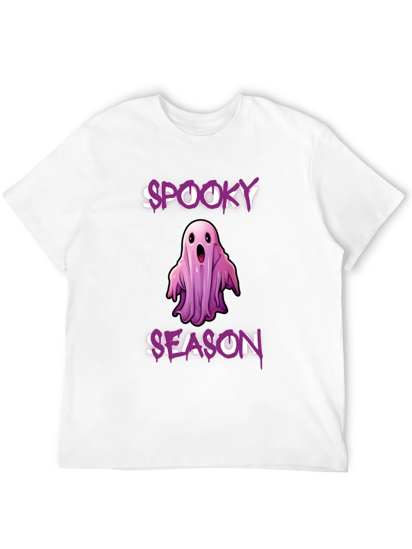 Spooky Season Ghost Graphic T-Shirt - Halloween Apparel