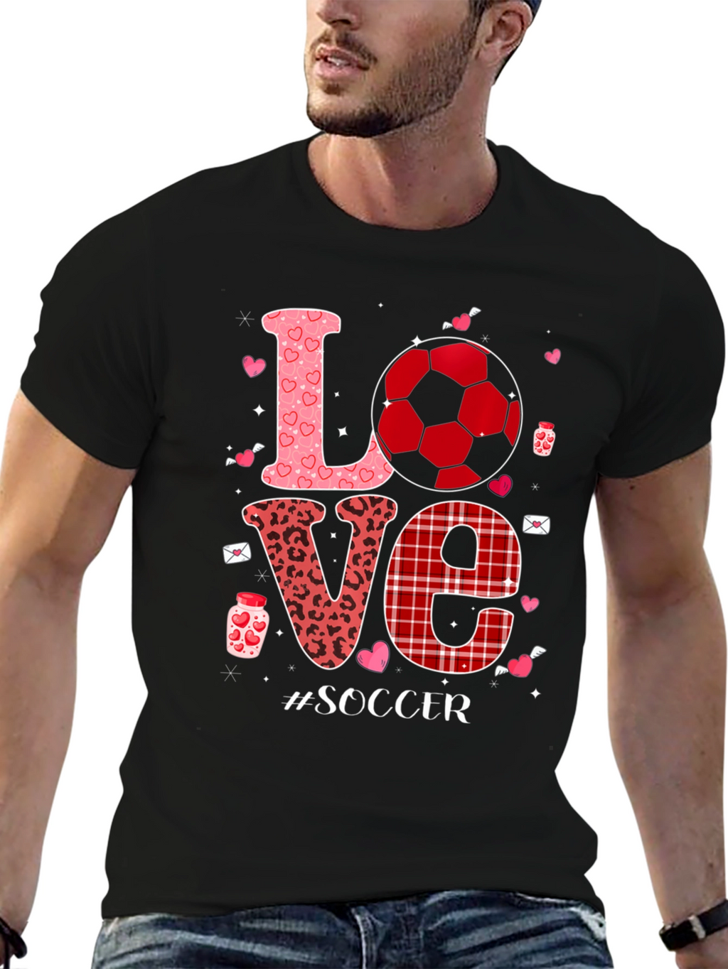Love Soccer Graphic Tee