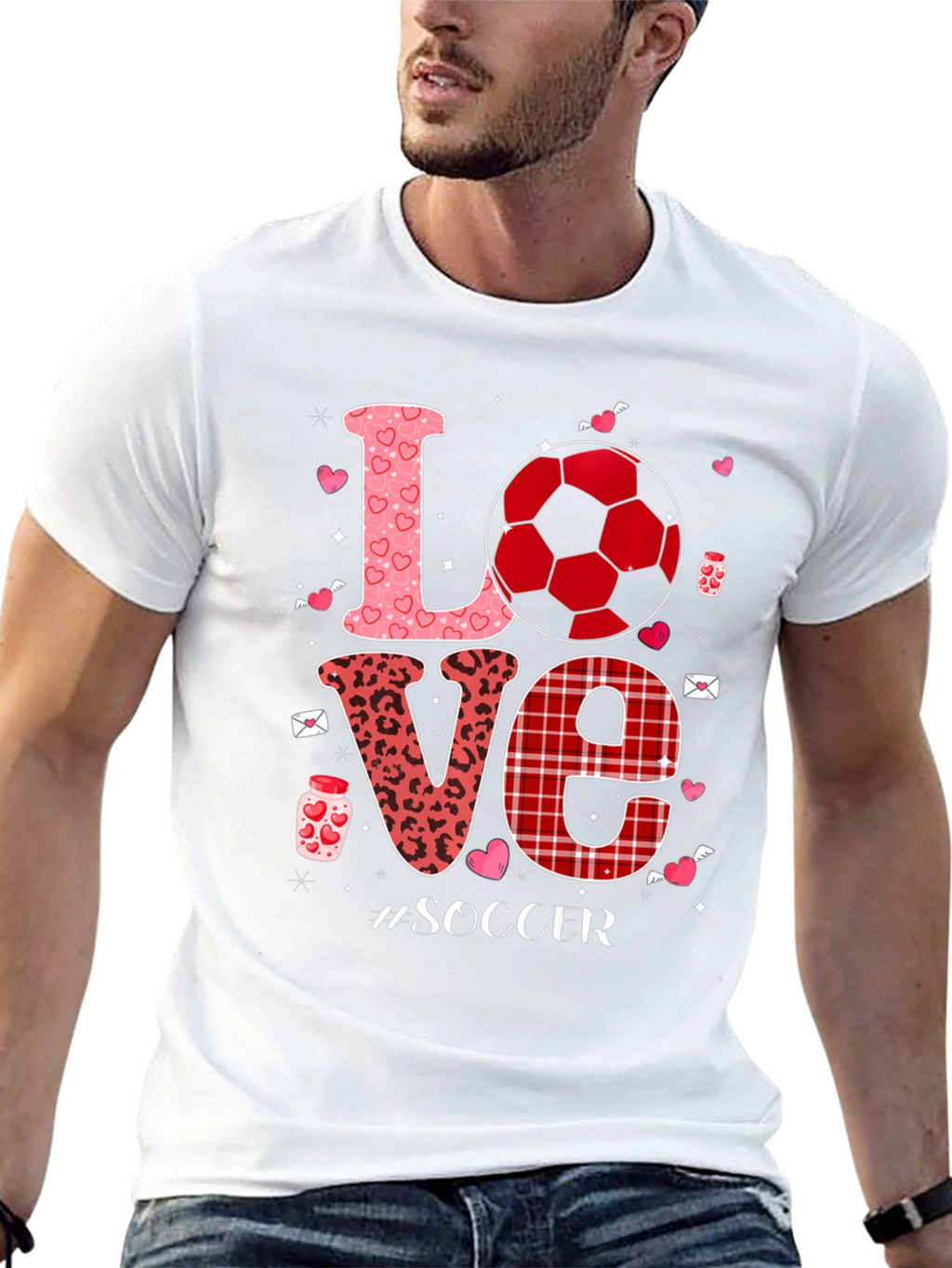 Love Soccer Graphic Tee