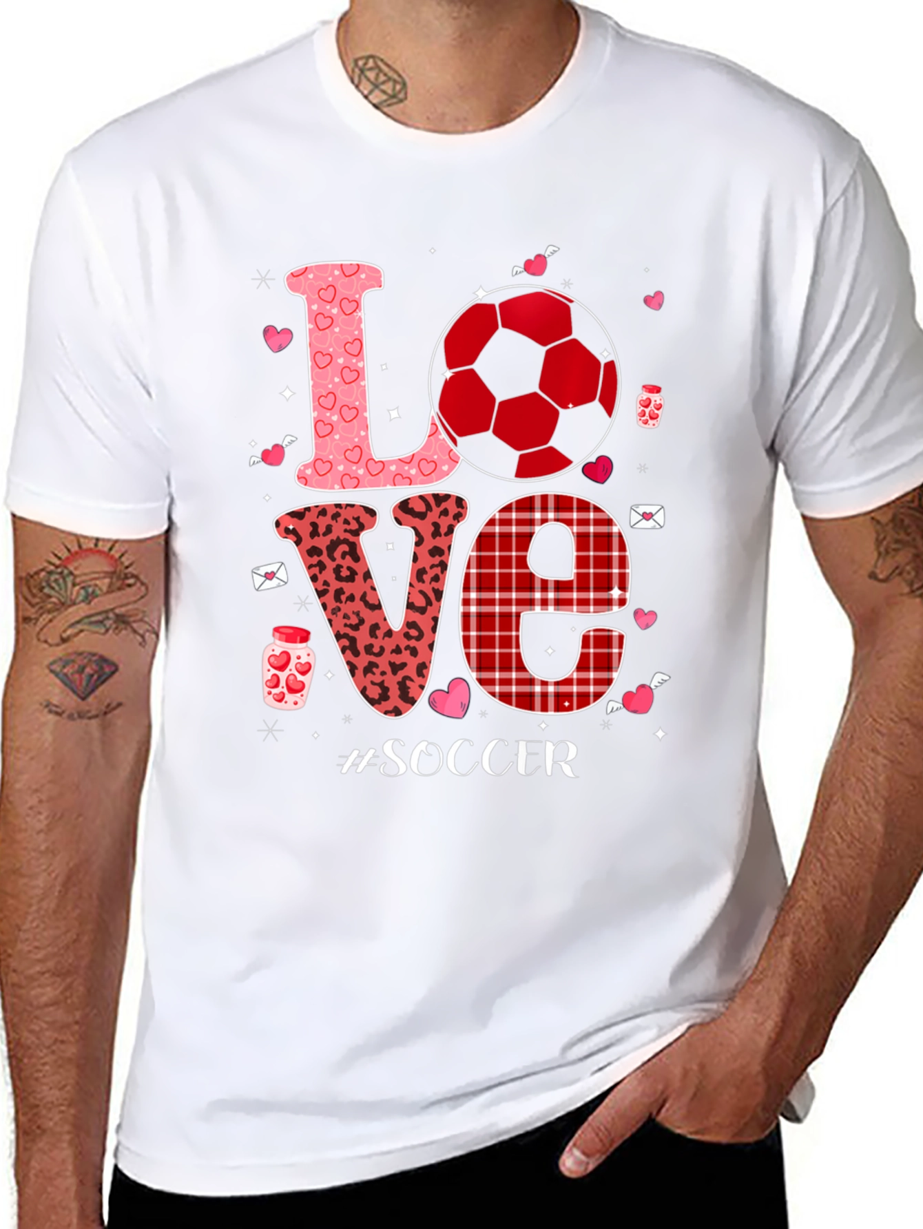 Love Soccer Graphic Tee
