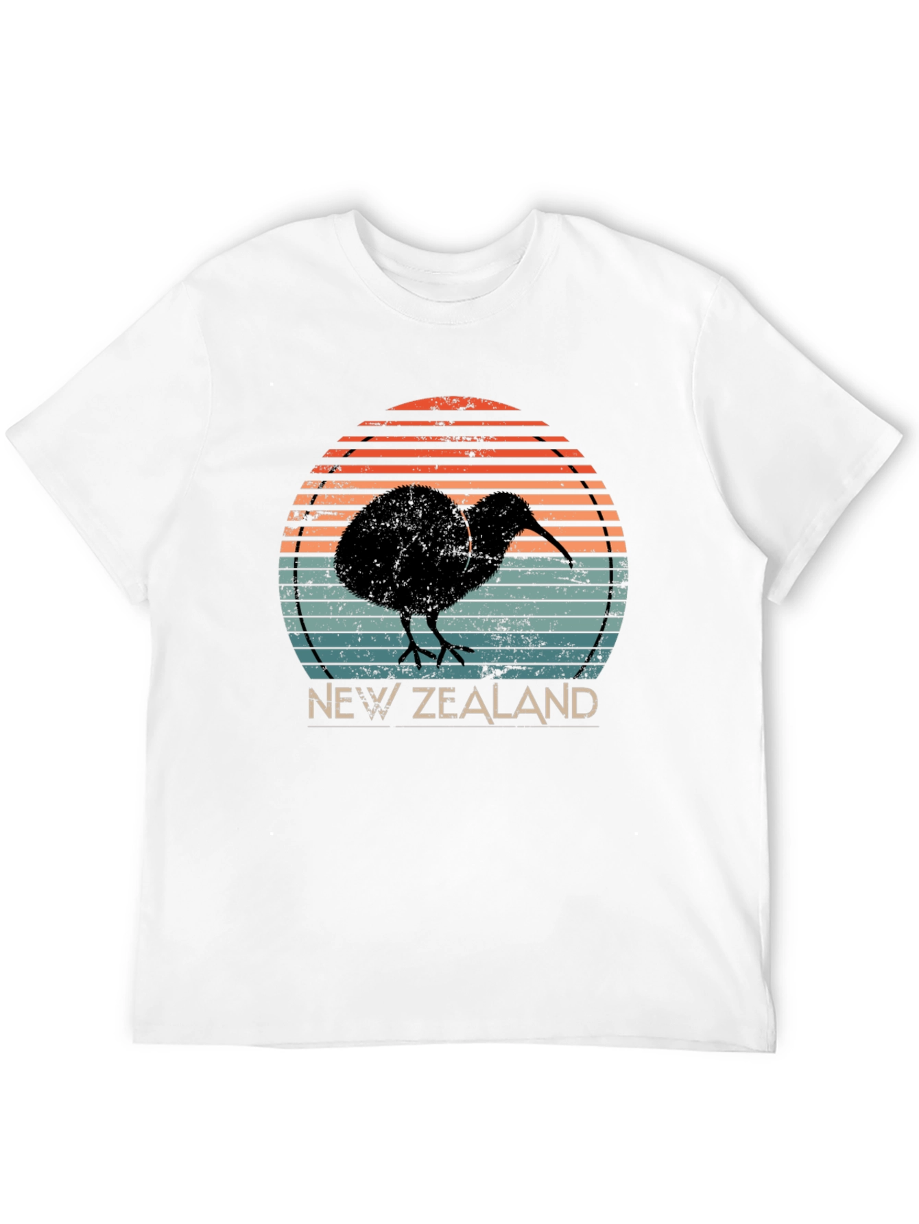 New Zealand Kiwi Bird Retro Graphic T-Shirt
