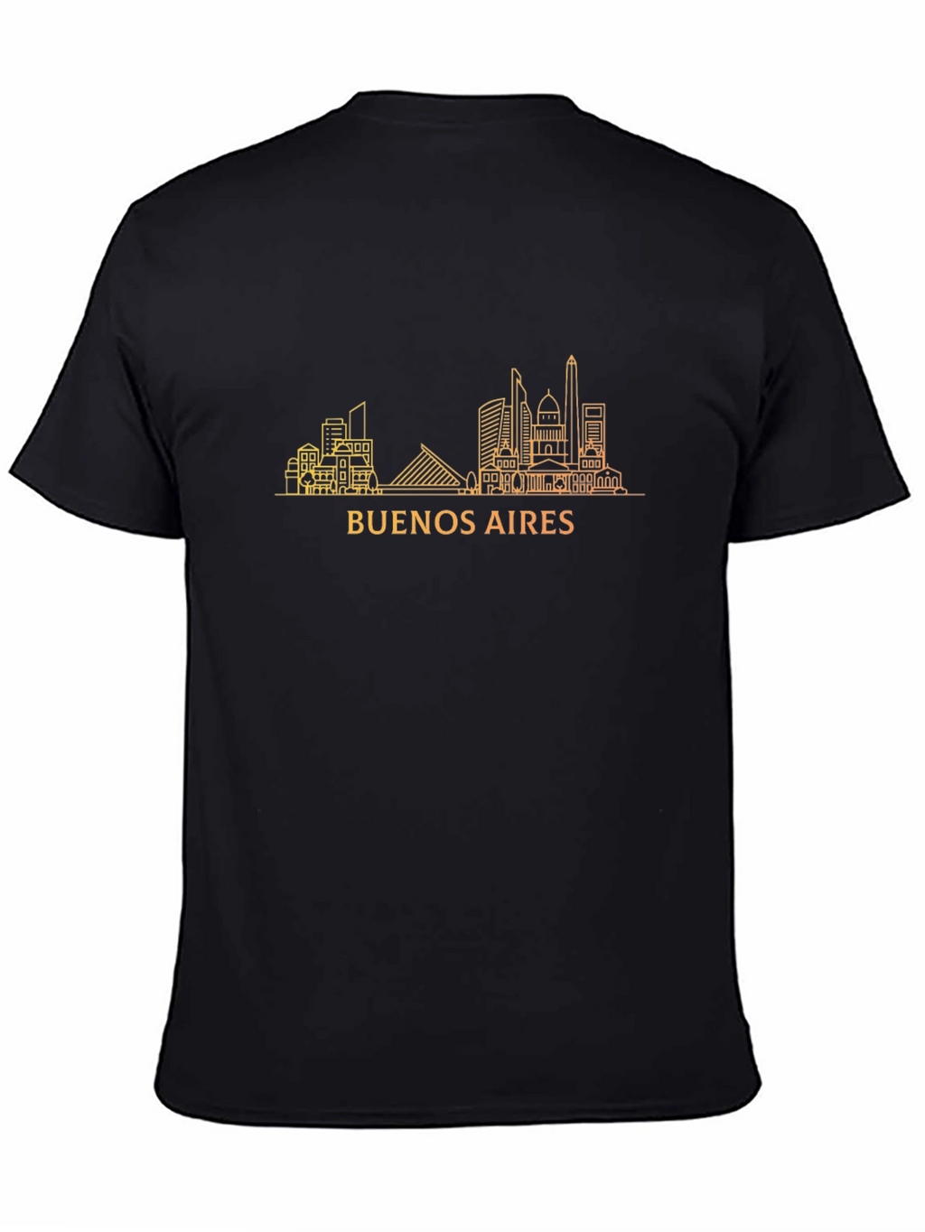 Buenos Aires Skyline Graphic Tee - Black