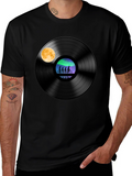 Vinyl Record Bike Ride Graphic Tee