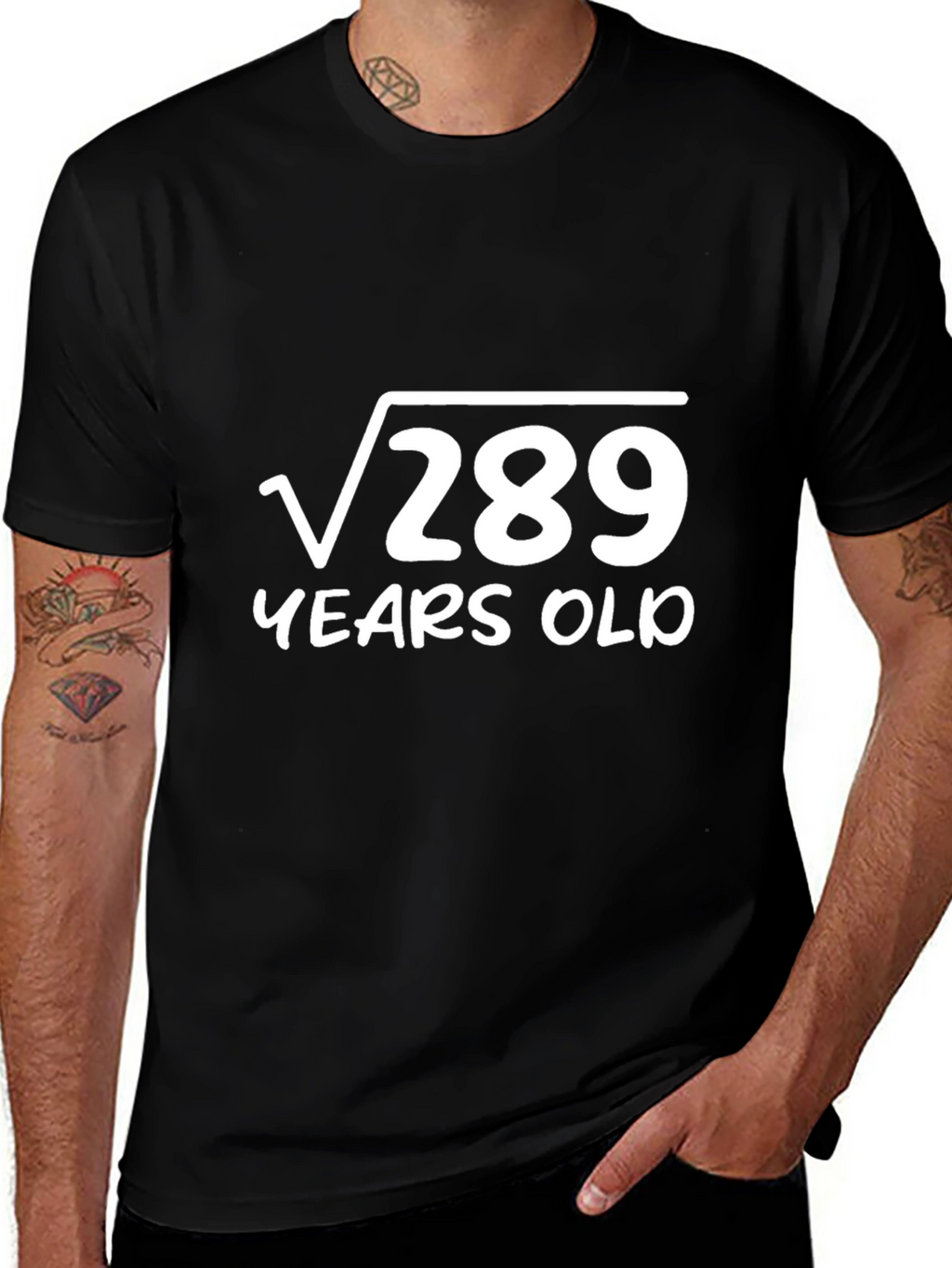 Funny 17th Birthday T-Shirt - Square Root of 289