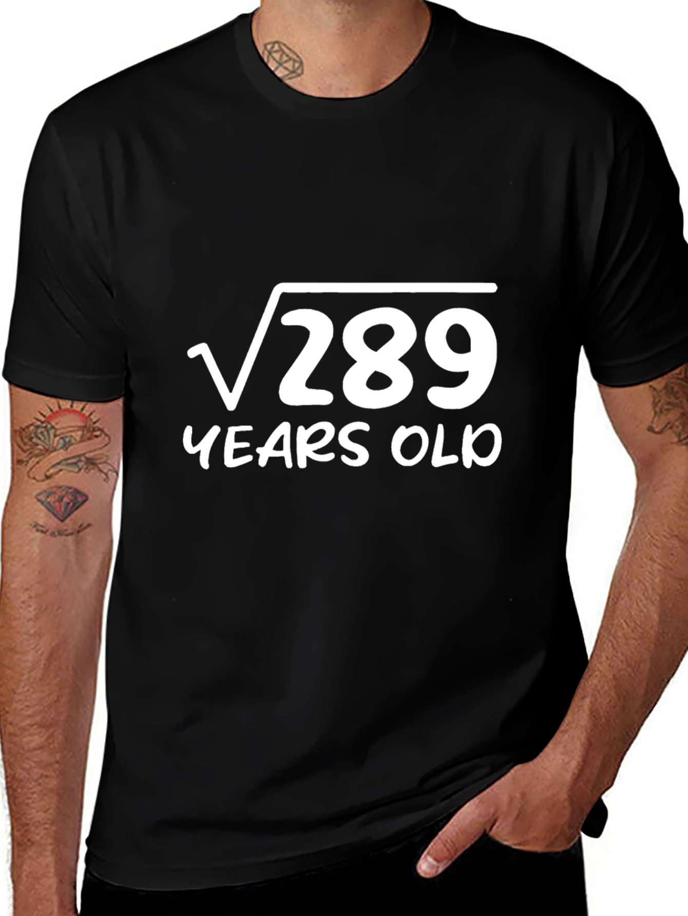 Funny 17th Birthday T-Shirt - Square Root of 289