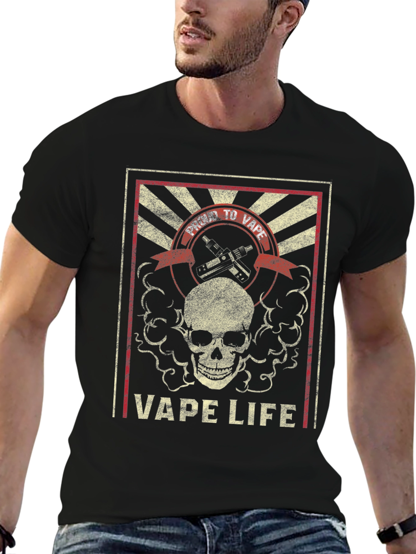 Vape Life Graphic T-Shirt - Proud to Vape Design
