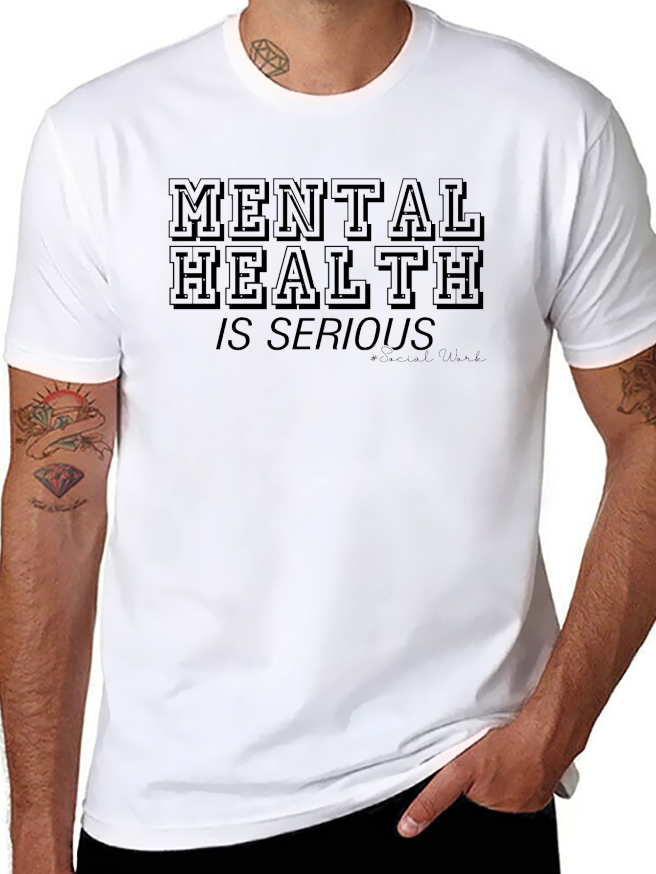 Mental Health Awareness Black T-Shirt