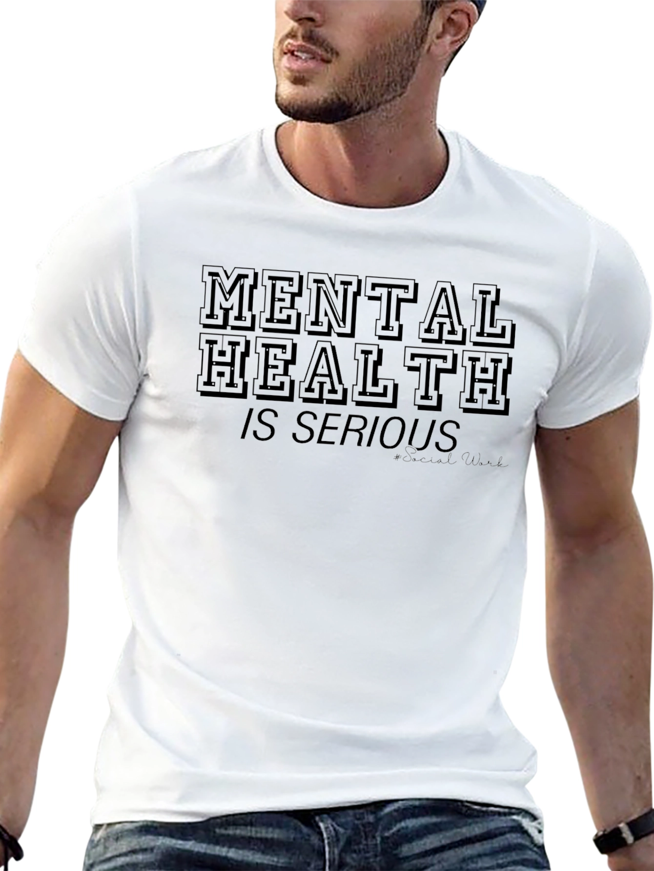 Mental Health Awareness Black T-Shirt
