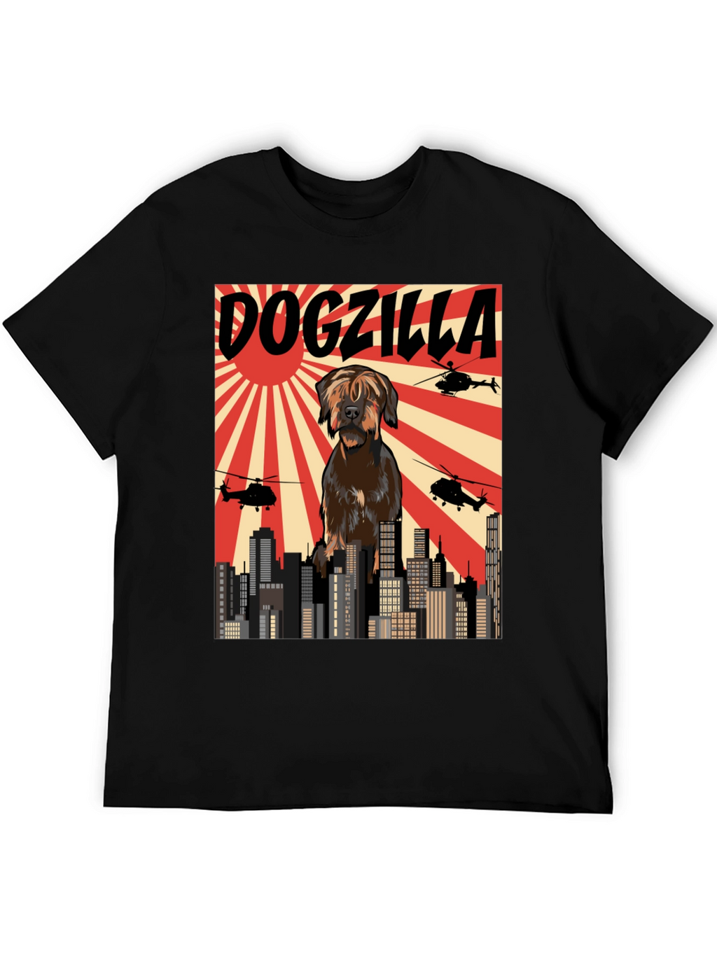 Dogzilla T-Shirt Funny Dog Graphic Tee