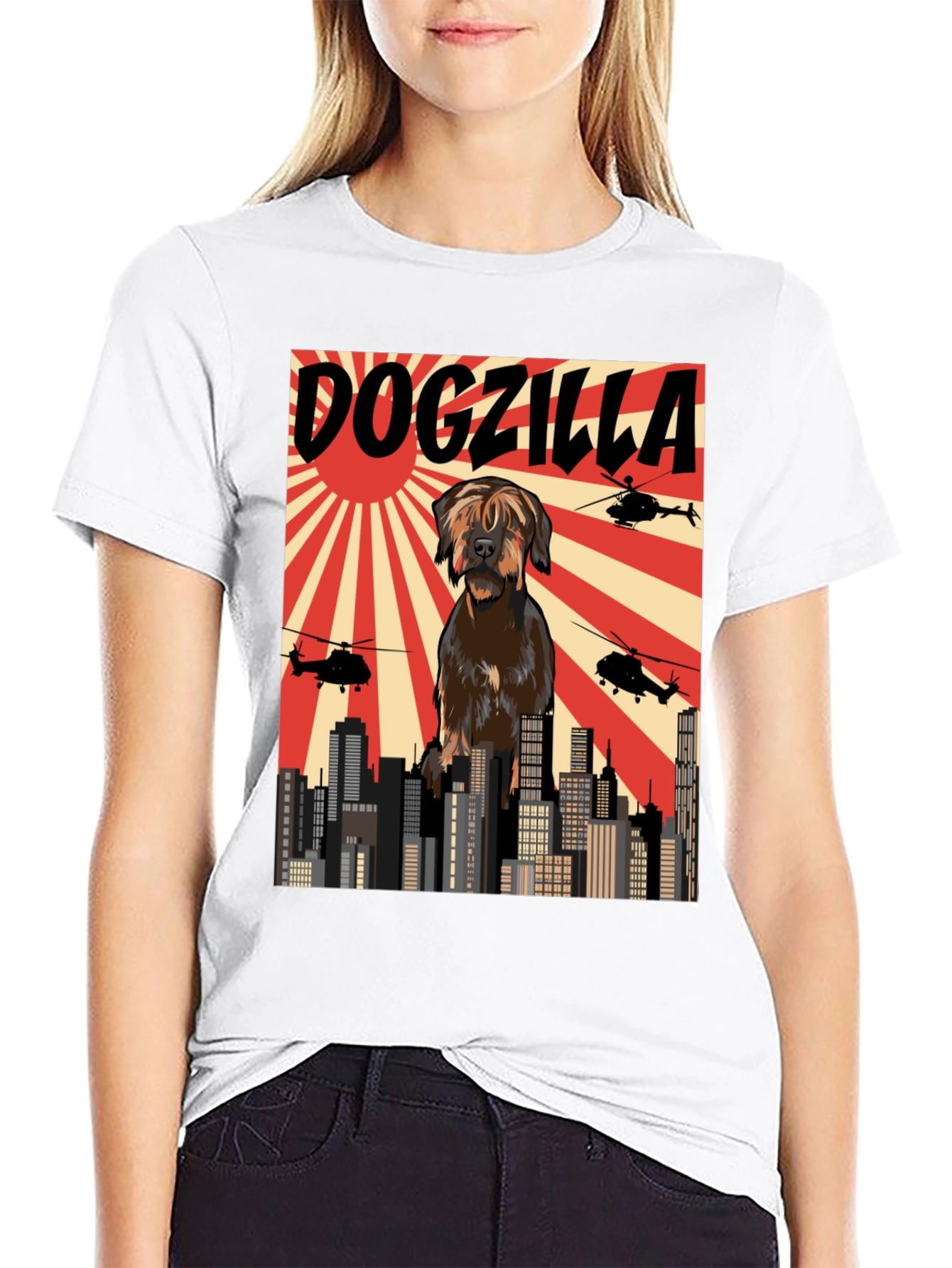 Dogzilla T-Shirt Funny Dog Graphic Tee