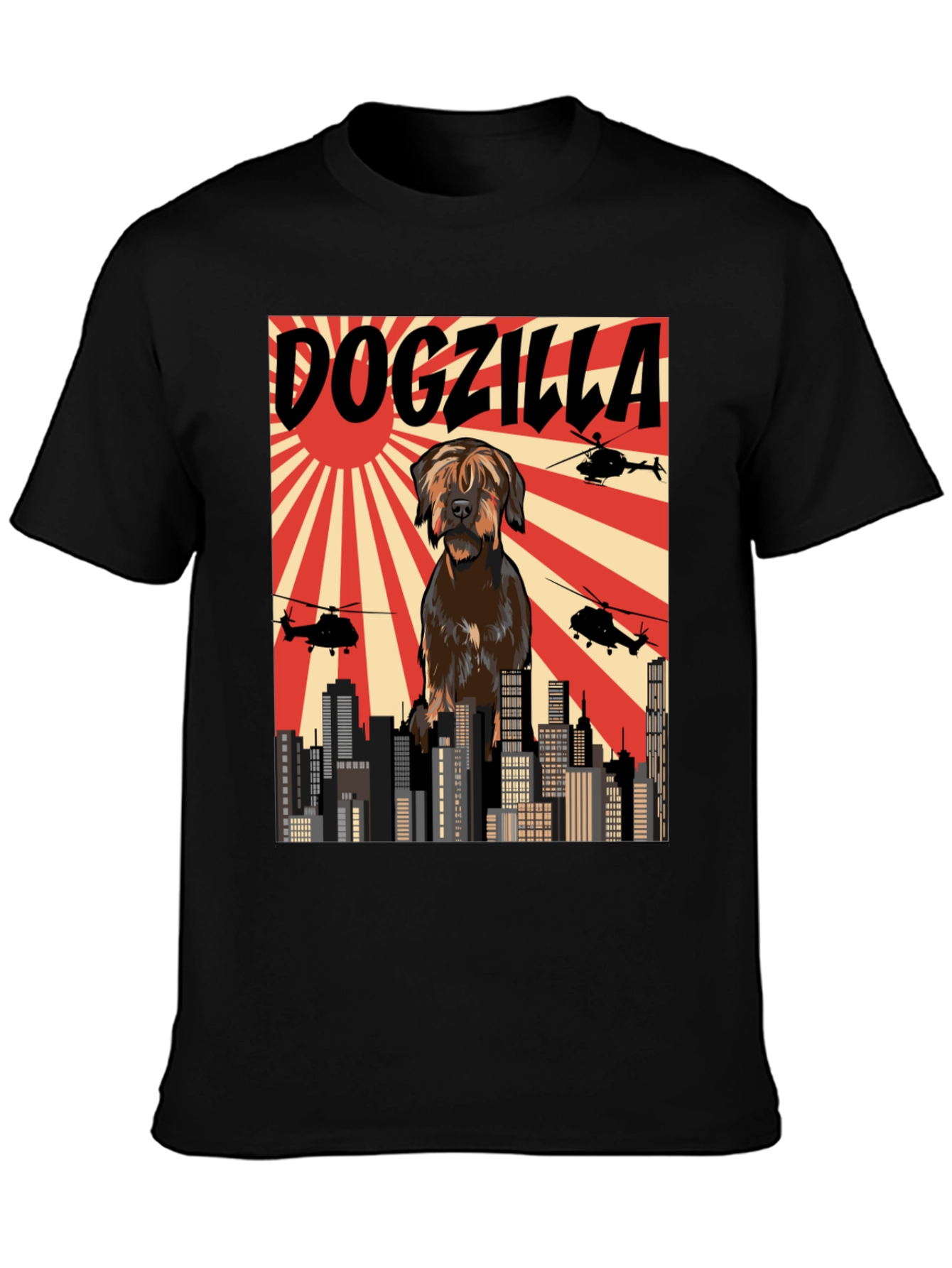 Dogzilla T-Shirt Funny Dog Graphic Tee