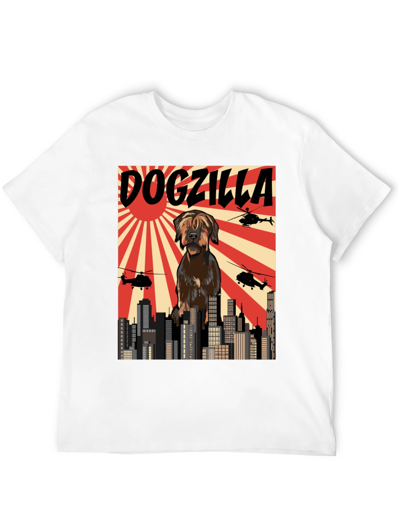Dogzilla T-Shirt Funny Dog Graphic Tee