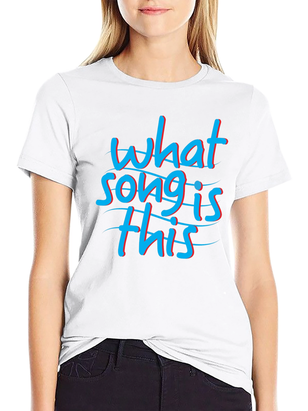 What Song is This Black Graphic Tee Shirt