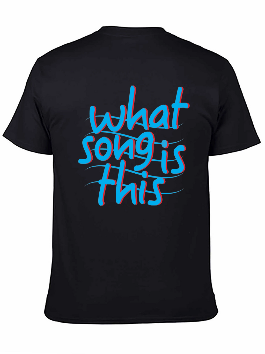 What Song is This Black Graphic Tee Shirt