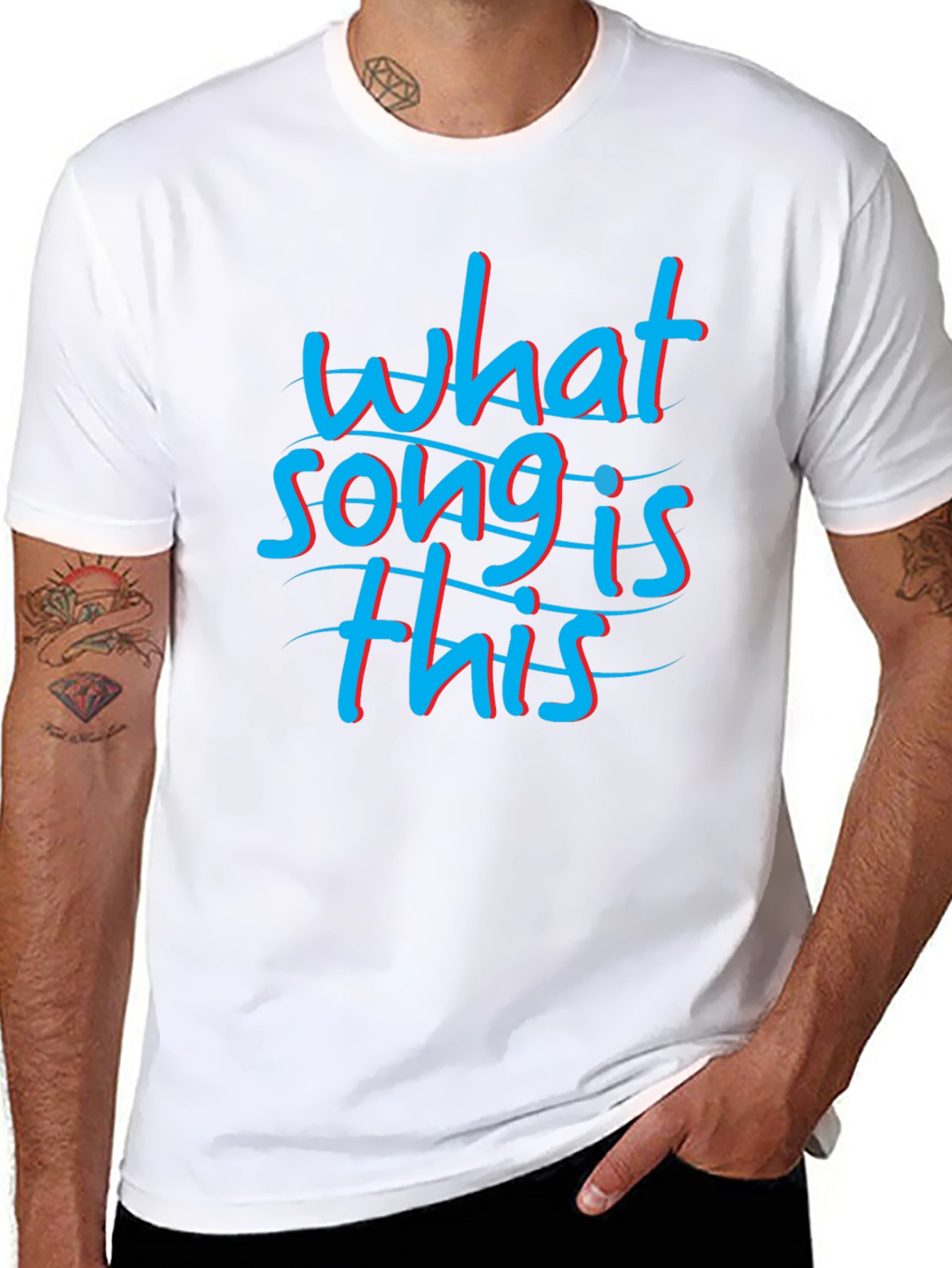 What Song is This Black Graphic Tee Shirt