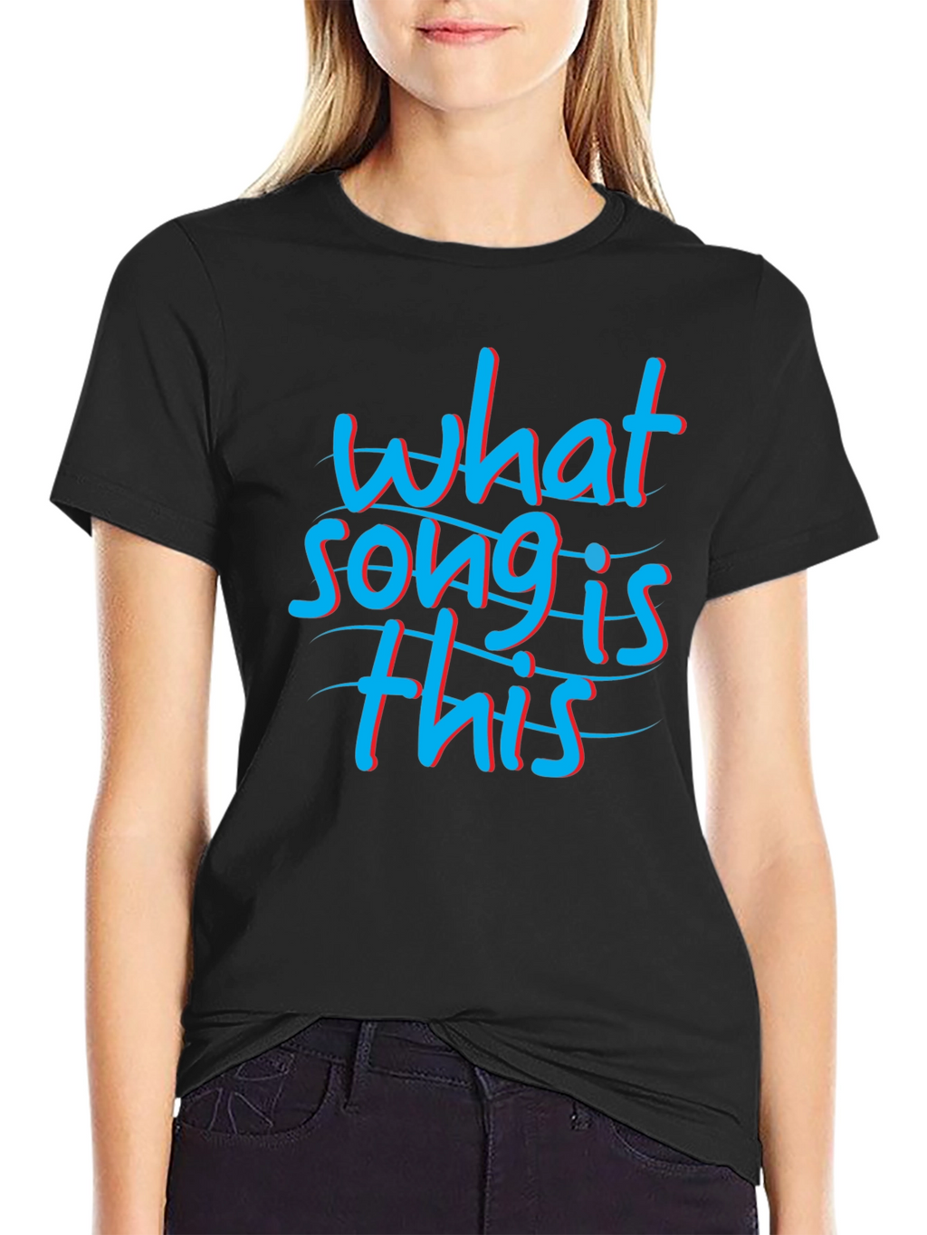 What Song is This Black Graphic Tee Shirt