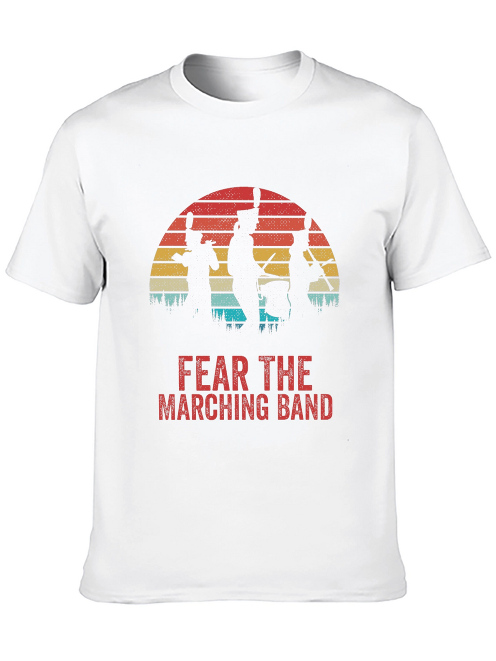 Fear the Marching Band Retro Sunset T-Shirt