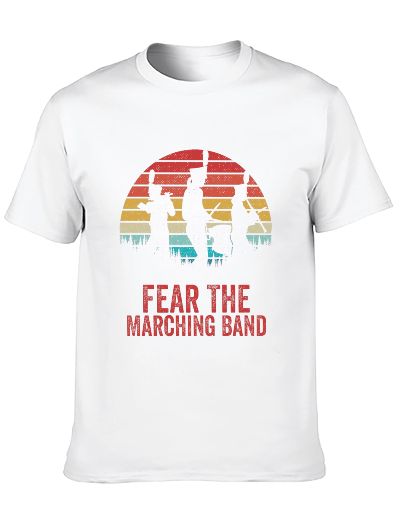 Fear the Marching Band Retro Sunset T-Shirt