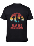 Fear the Marching Band Retro Sunset T-Shirt