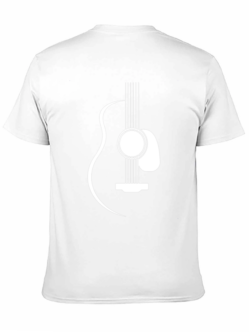 Guitar Graphic Tee - Black Casual T-Shirt