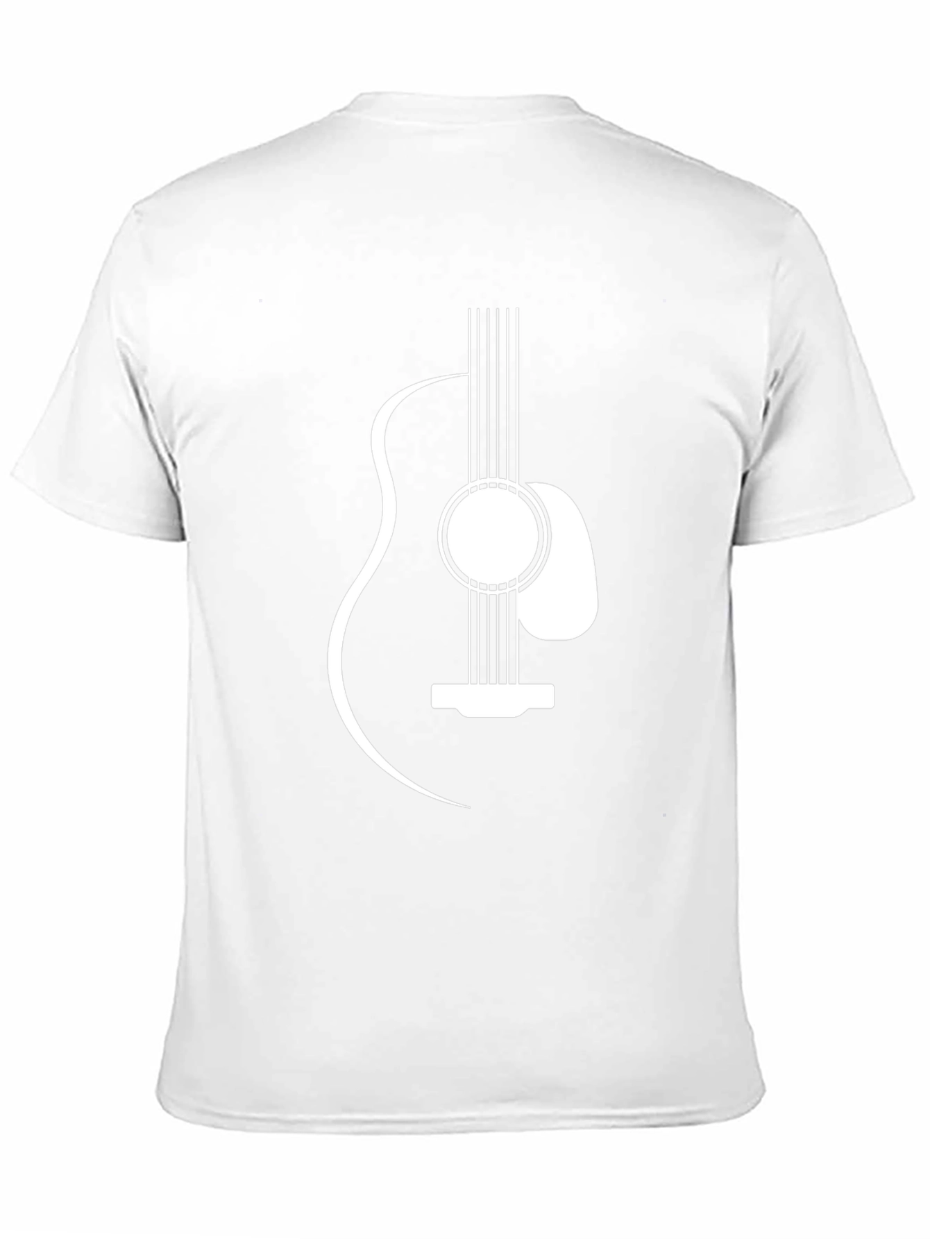 Guitar Graphic Tee - Black Casual T-Shirt