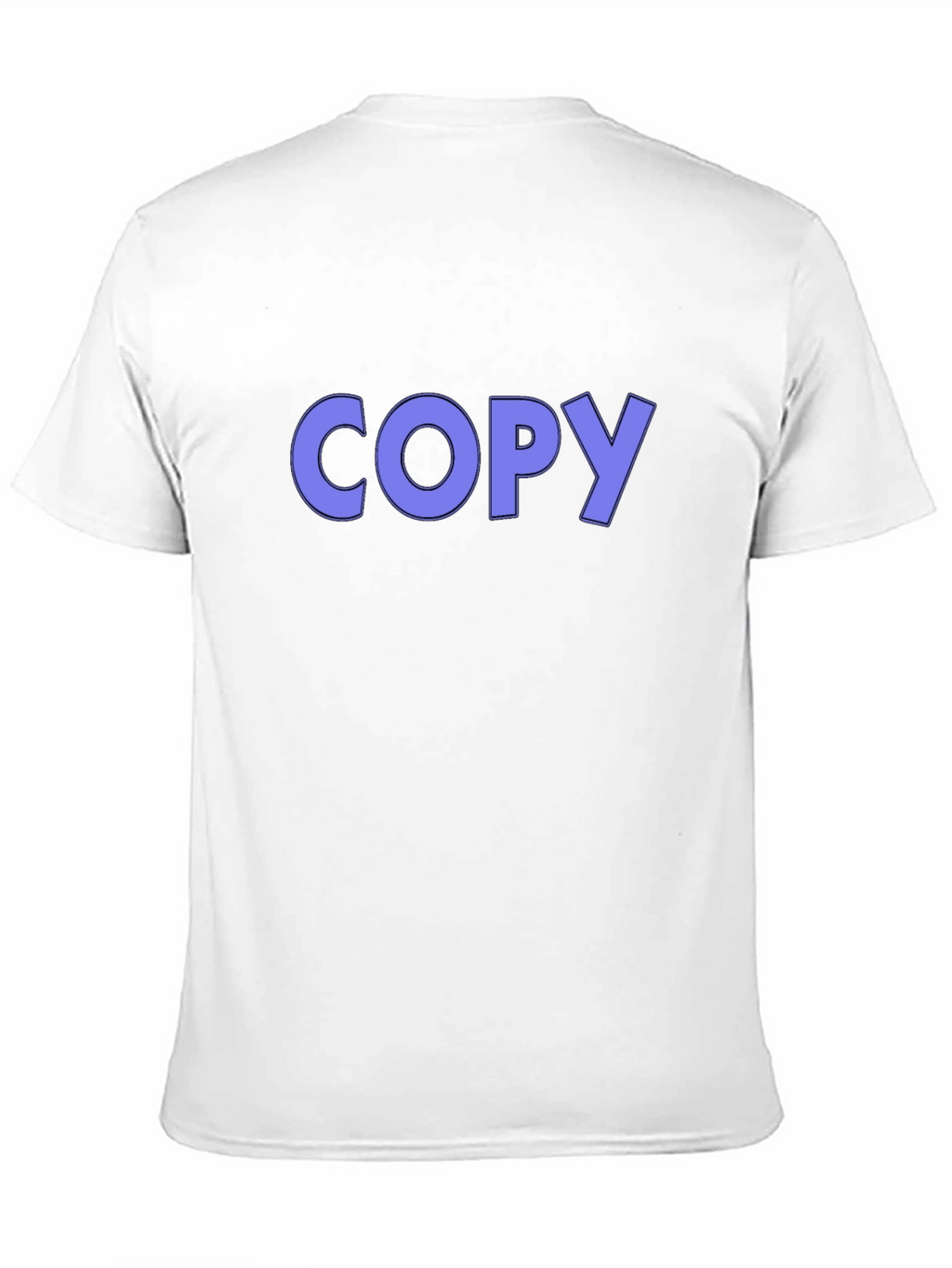 Mens Black T-Shirt with COPY Graphic Print