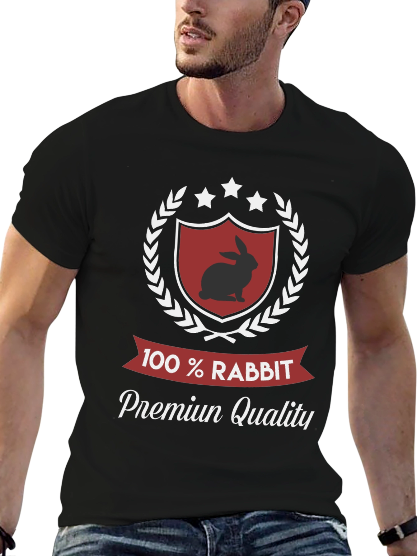 100% Rabbit Premium Quality T-Shirt